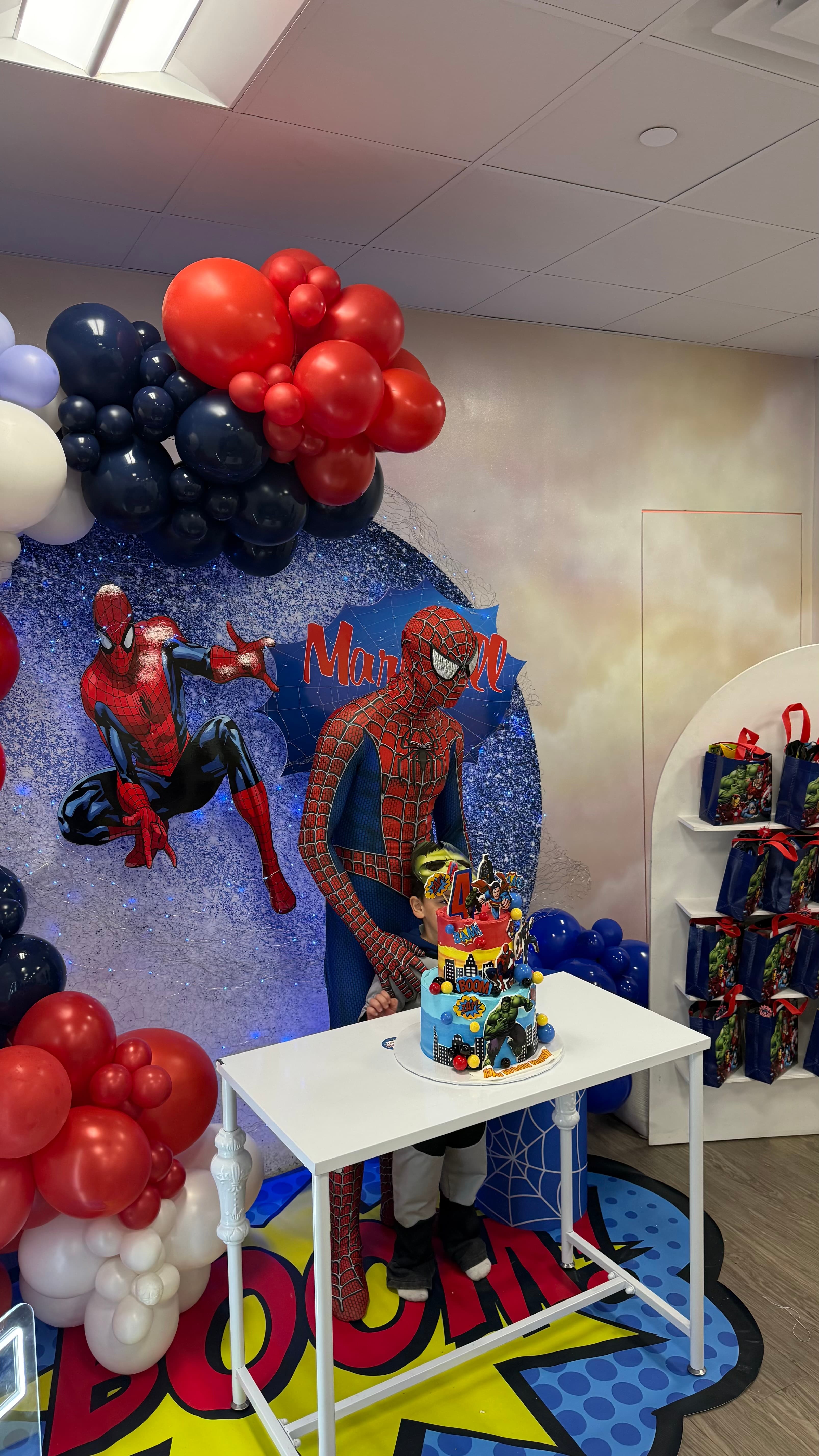 Themed birthday party setup